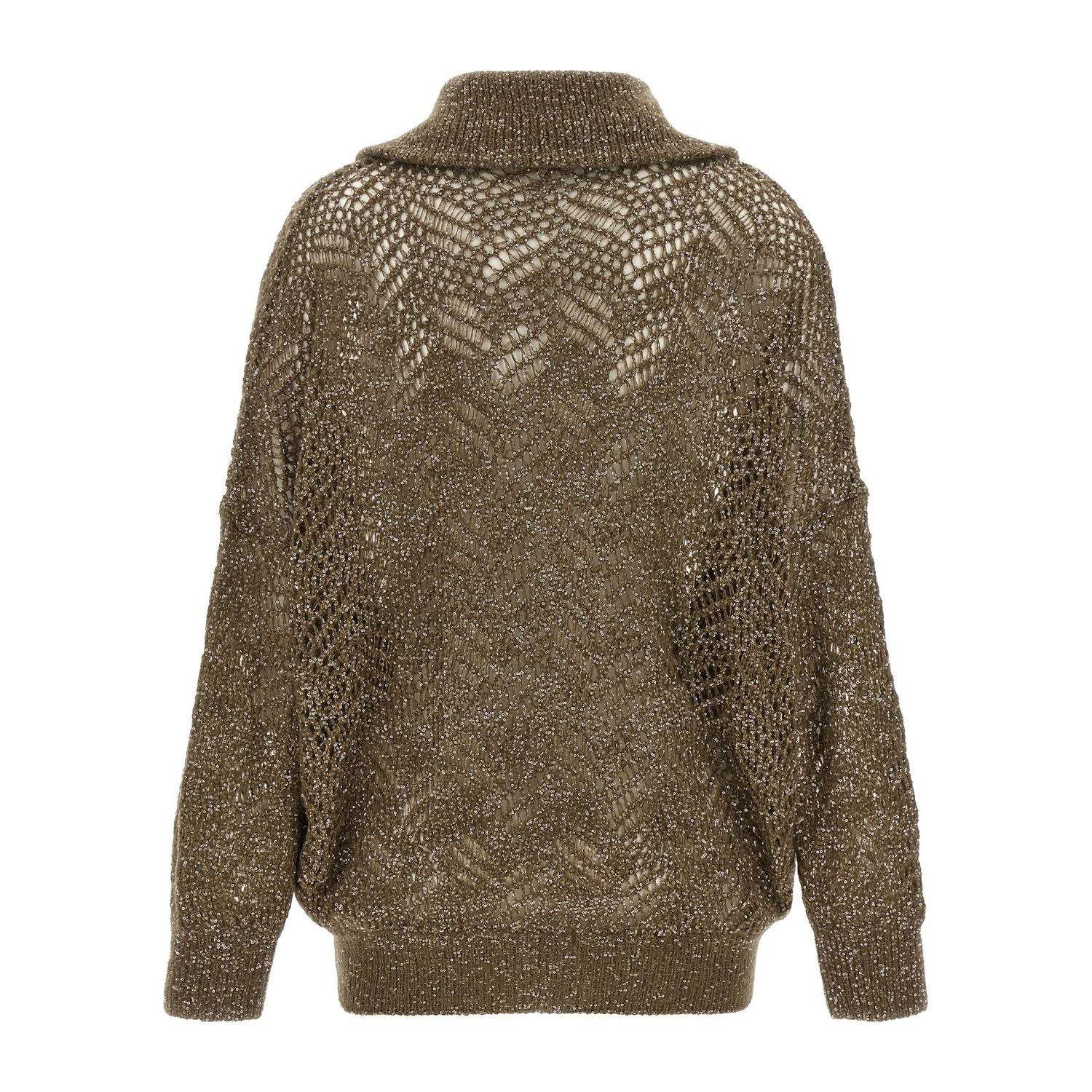 Brunello Cucinelli Brown Polyamide Cardigan