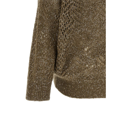 Brunello Cucinelli Brown Polyamide Cardigan