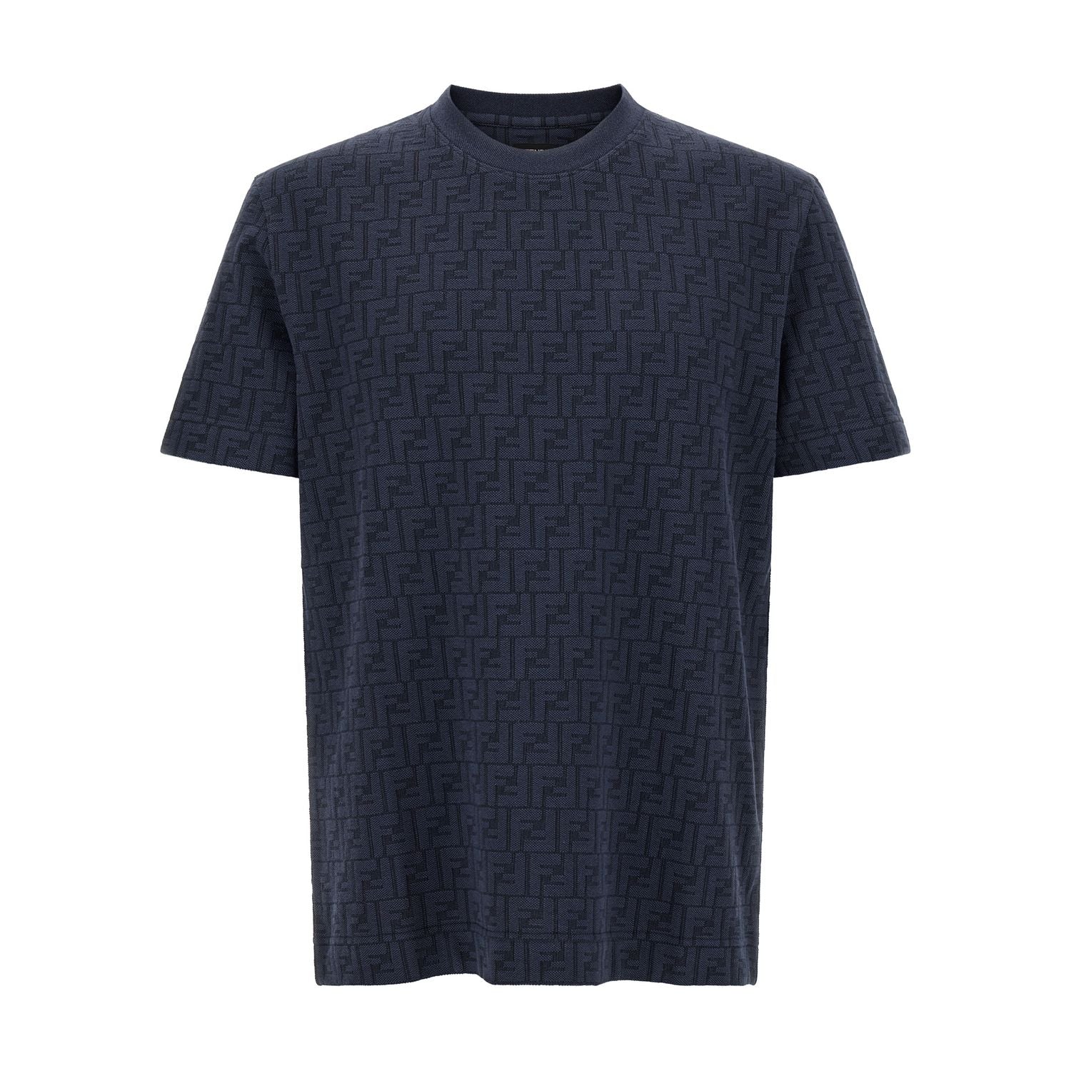 Fendi Blue Cotton T-Shirt