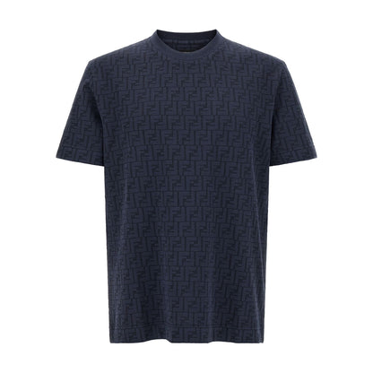 Fendi Blue Cotton T-Shirt