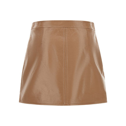 Courrèges Beige Cotton Long Skirt