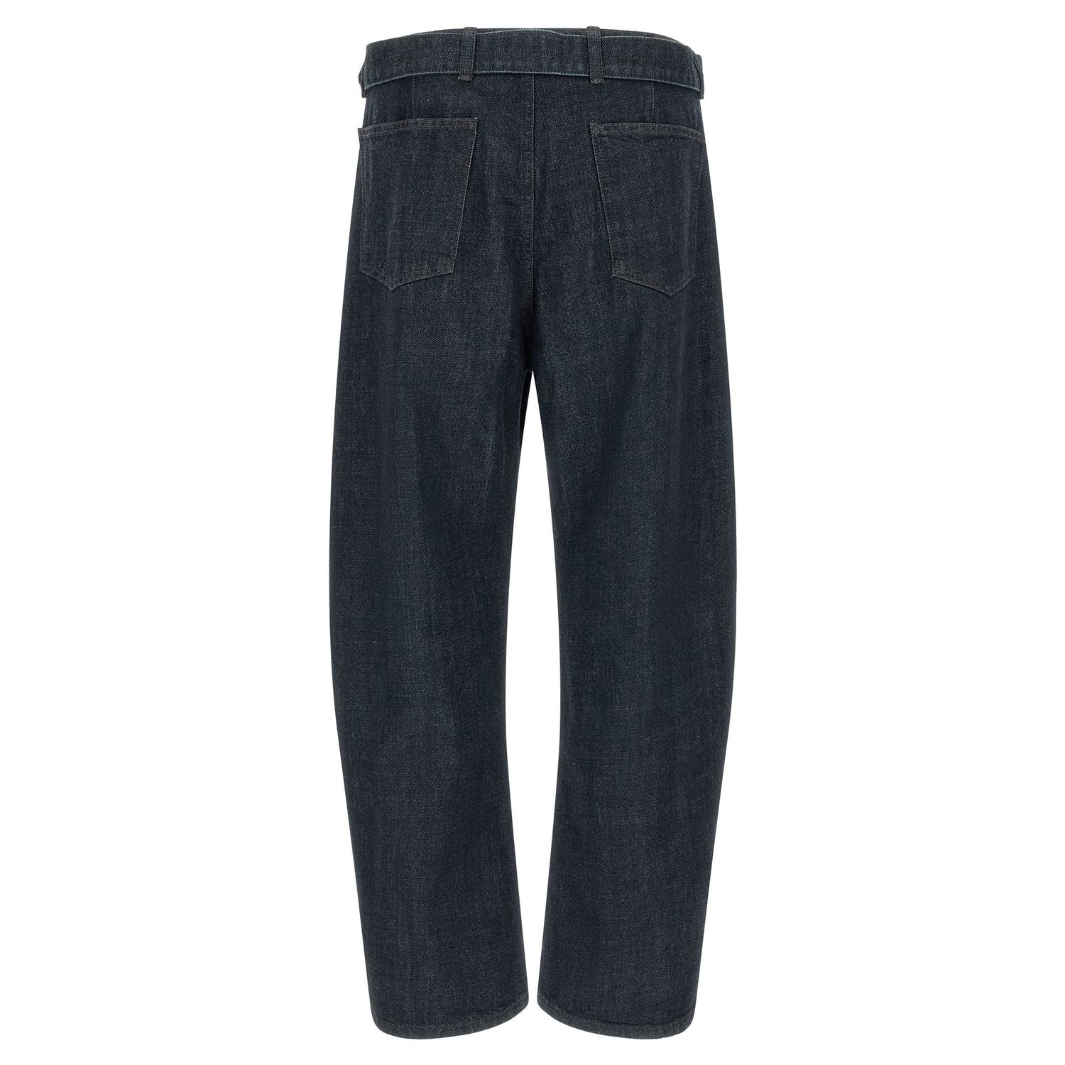 Lemaire Blue Cotton Tapered Jeans