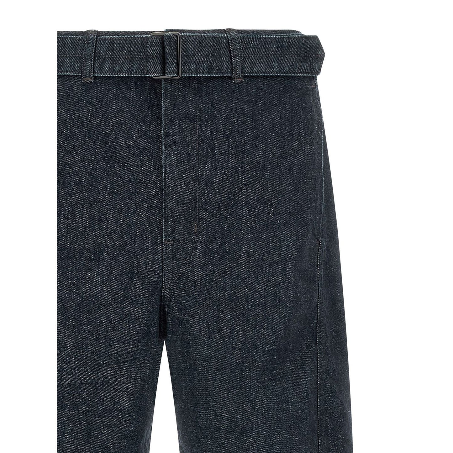 Lemaire Blue Cotton Tapered Jeans