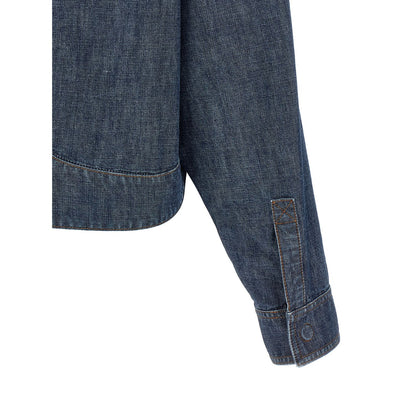 Fendi Blue Cotton Denim Jacket