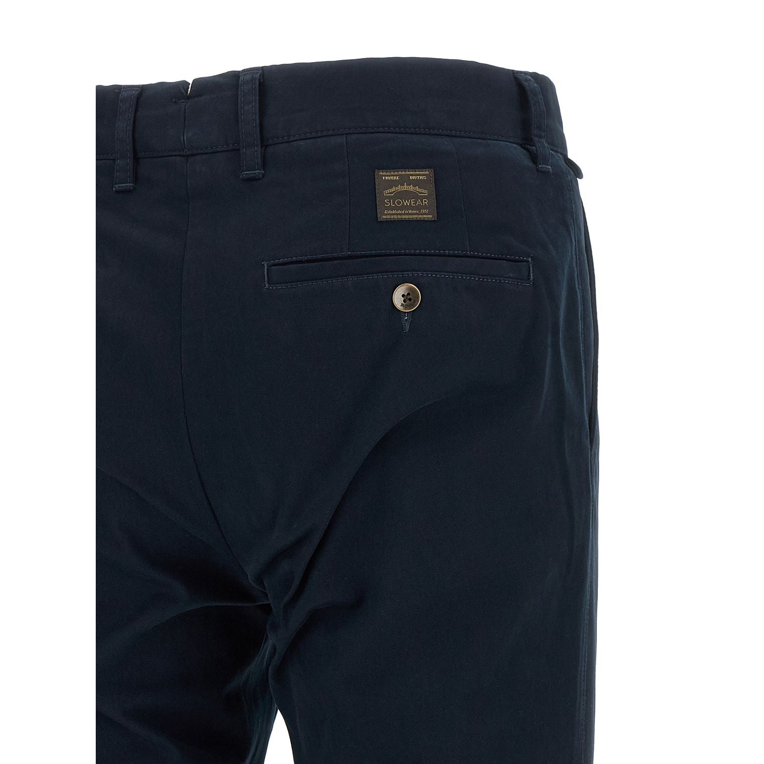 Incotex Blue Cotton Casual Pants