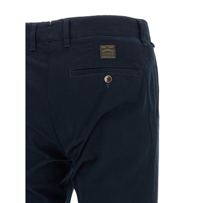 Incotex Blue Cotton Casual Pants