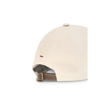 Brunello Cucinelli Beige Cotton Cap (Baseball Hat)