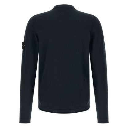 Stone Island Blue Cotton Cardigan
