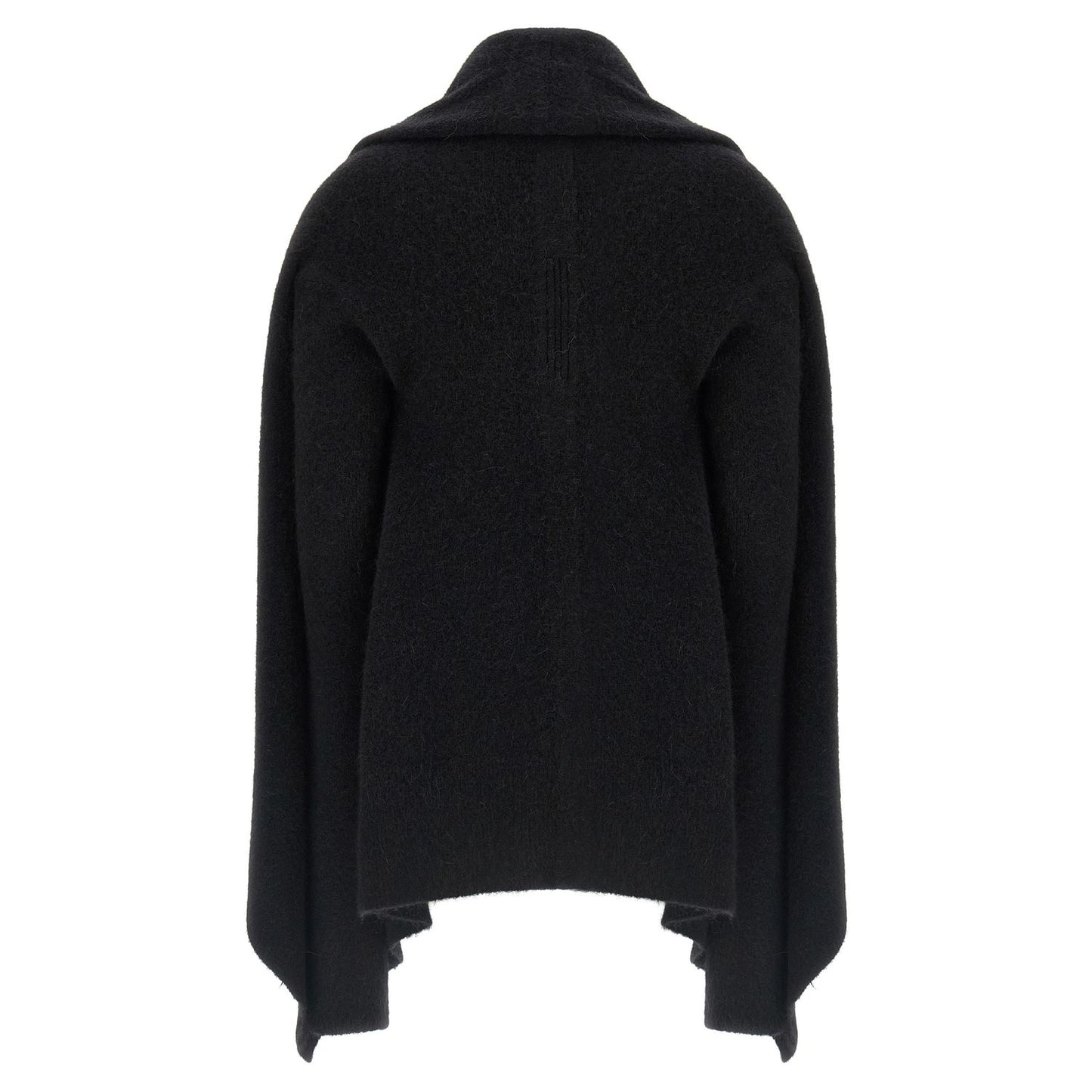 Rick Owens Black Marabou Cardigan