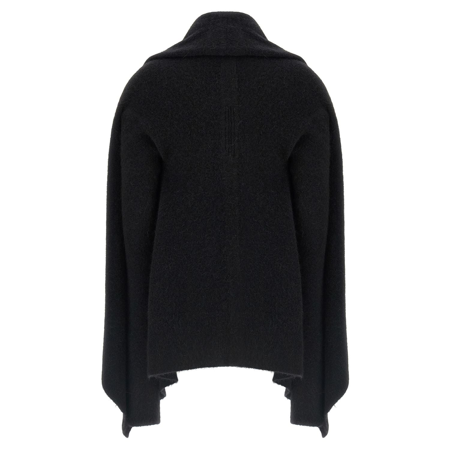 Rick Owens Black Marabou Cardigan