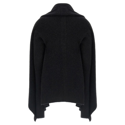Rick Owens Black Marabou Cardigan