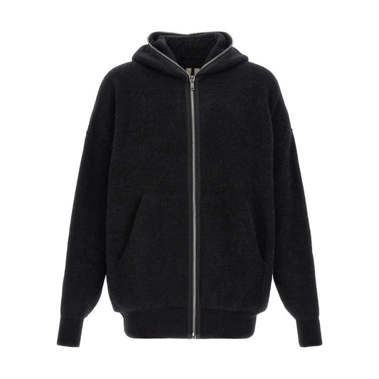 Rick Owens Black Marabou Sweatshirt