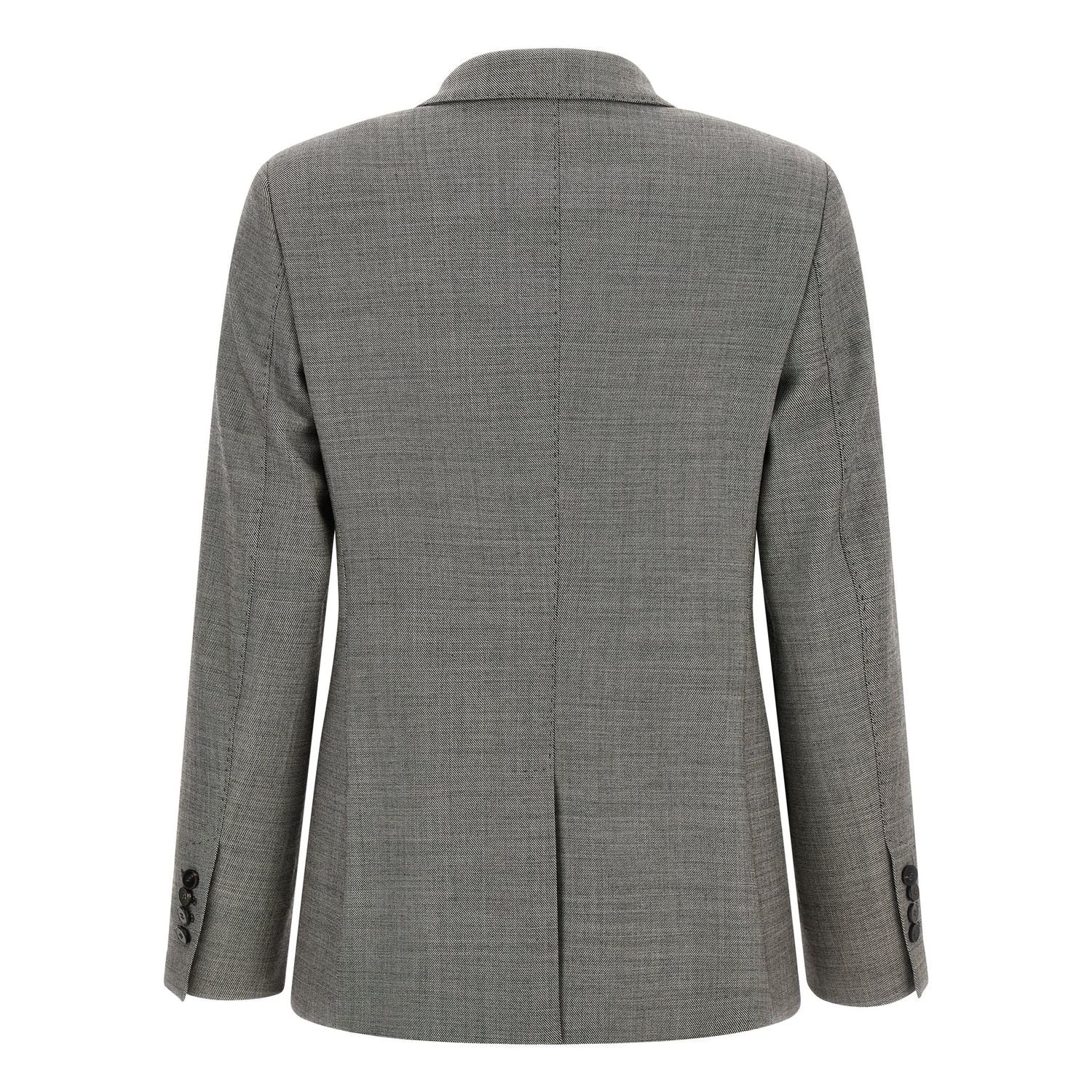 Alberto Biani Gray Wool Blazer