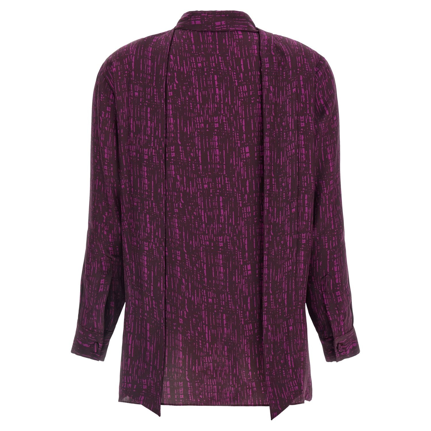 Gianluca Capannolo Purple Silk Blouse