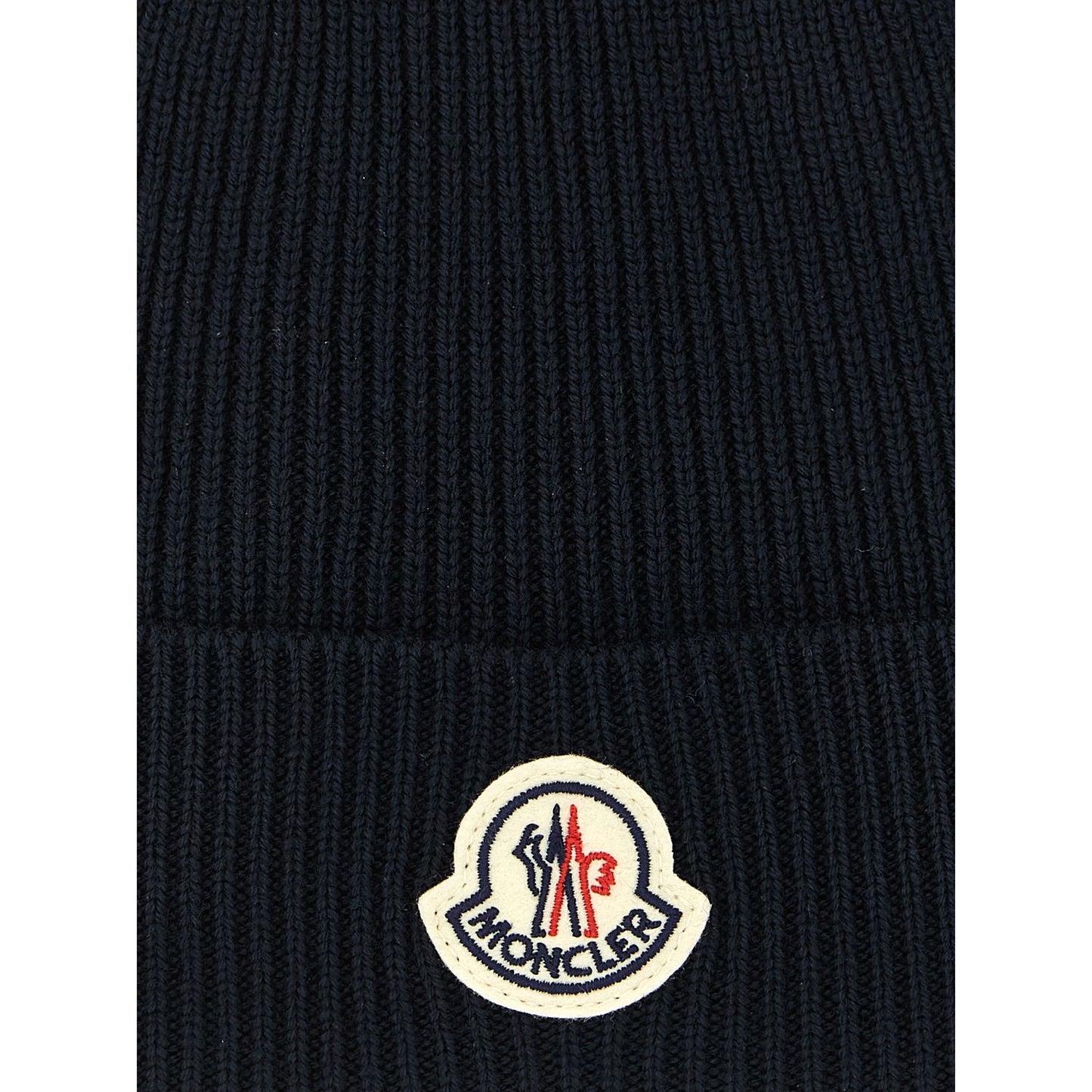 Moncler Blue Virgin Wool Beanie