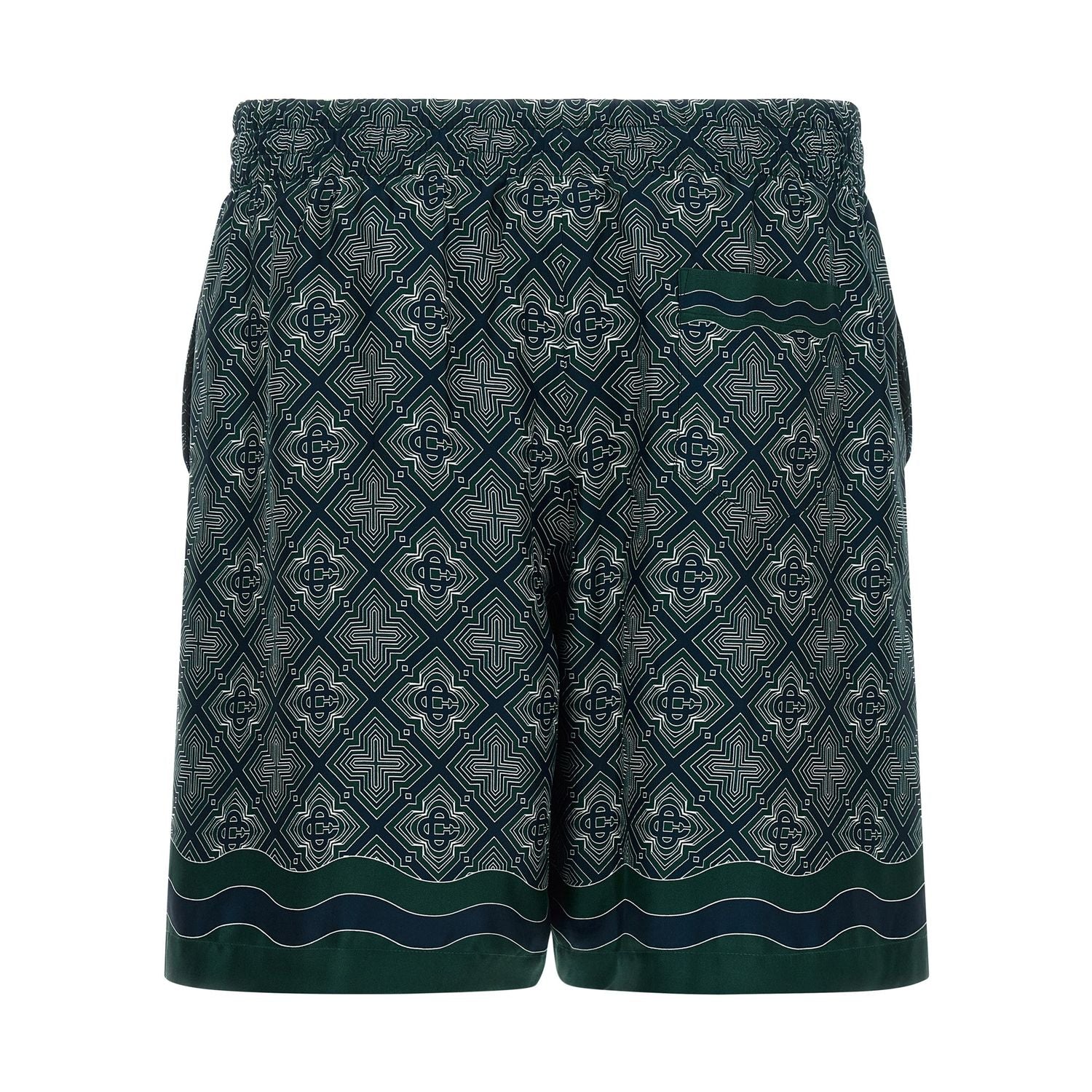 Casablanca Multicolor Silk Bermuda Shorts