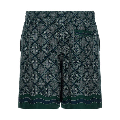 Casablanca Multicolor Silk Bermuda Shorts
