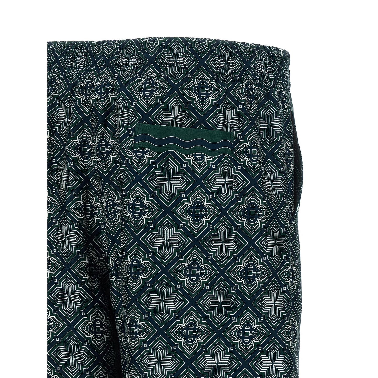 Casablanca Multicolor Silk Bermuda Shorts