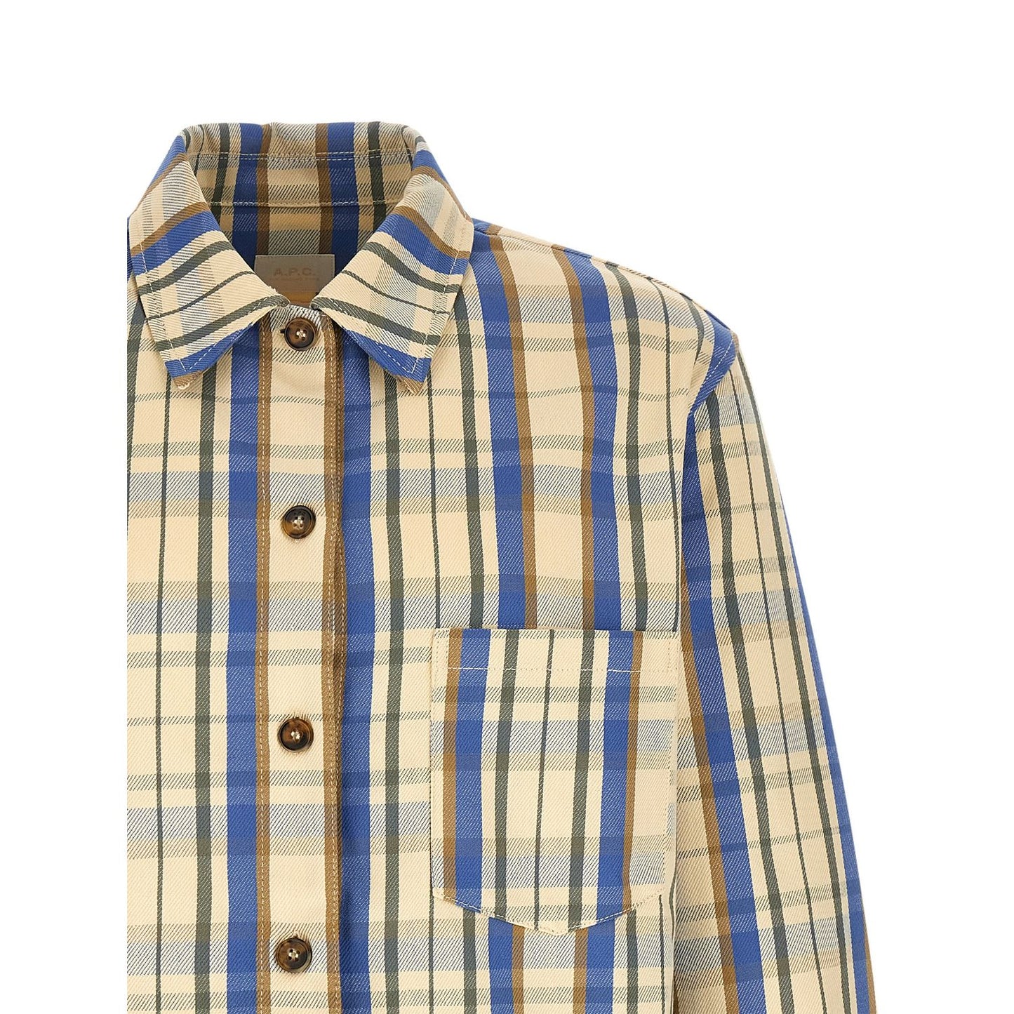 A.P.C. Bicolor Cotton Blouse