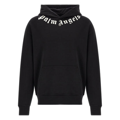Palm Angels Black Cotton Sweatshirt