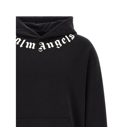 Palm Angels Black Cotton Sweatshirt