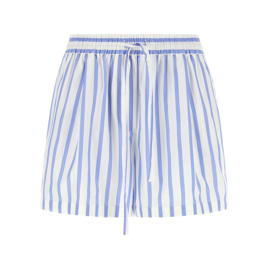 Dolce & Gabbana Blue Cotton Bermuda Shorts