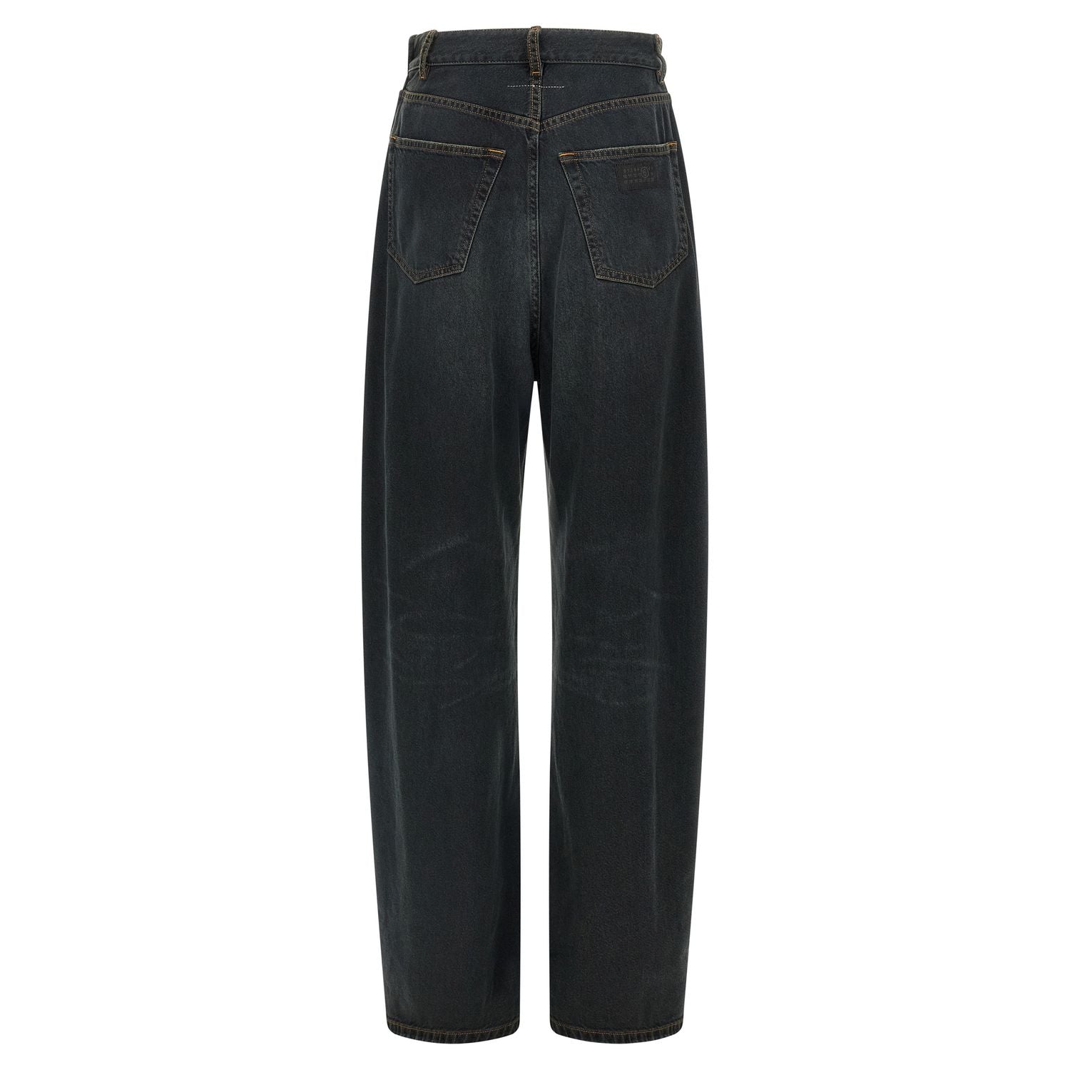 MM6 Maison Margiela Blue Cotton Flared Jeans