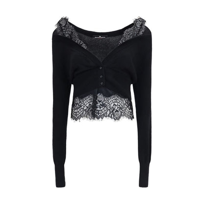 Ermanno Scervino Black Cashmere Cardigan