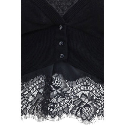 Ermanno Scervino Black Cashmere Cardigan