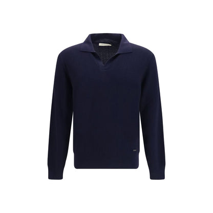 Brooksfield Blue Wool Oves Aries Sweatshirt
