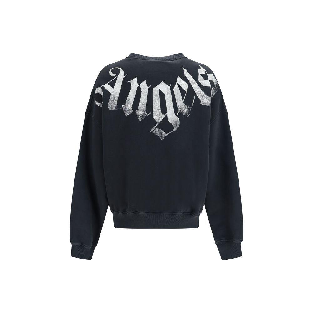 Palm Angels Black Cotton Sweatshirt