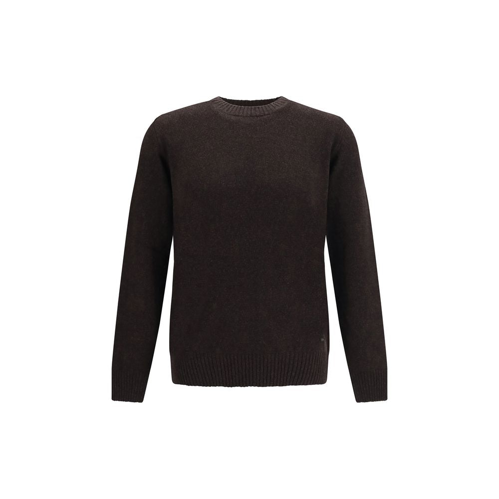 Brooksfield Brown Wool Oves Aries Sweatshirt