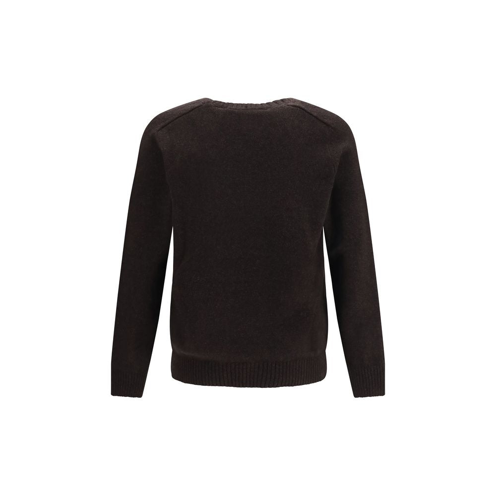 Brooksfield Brown Wool Oves Aries Sweatshirt