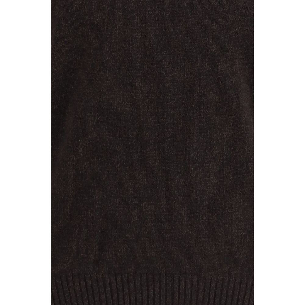 Brooksfield Brown Wool Oves Aries Sweatshirt