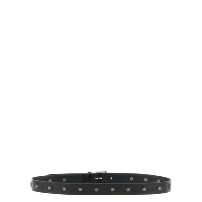 Lemaire Black Calfskin Regular Belt