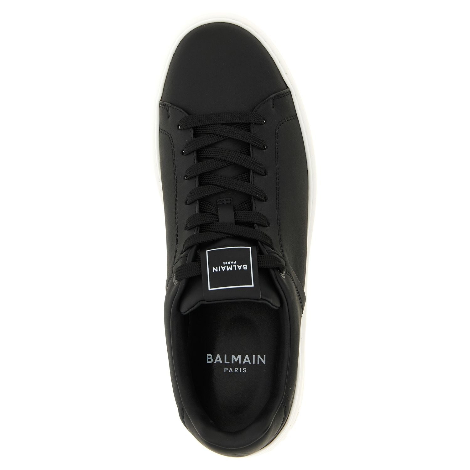 Balmain Bicolor Calfskin Low Top Sneakers
