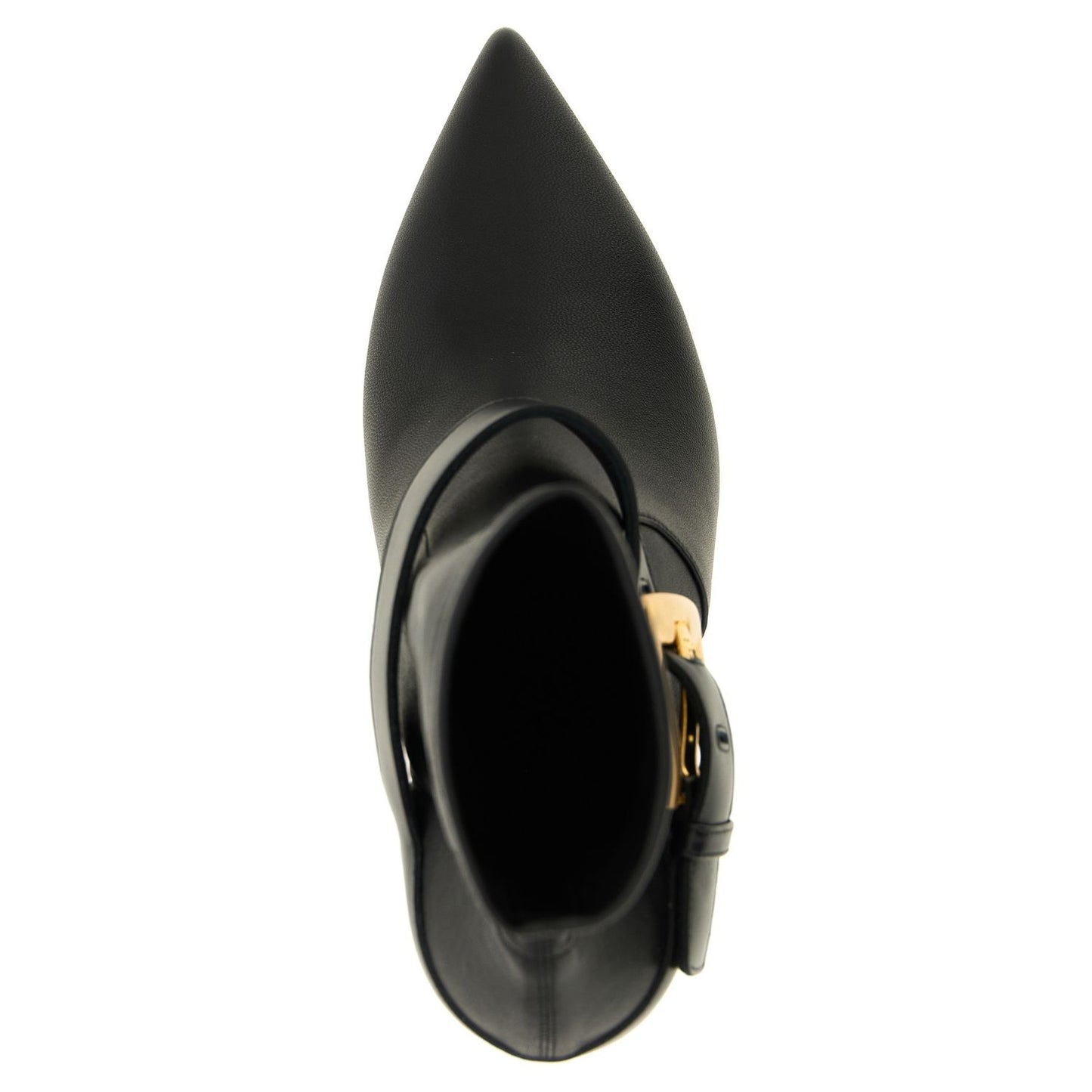 Balmain Black Lamb Leather Ankle Boots