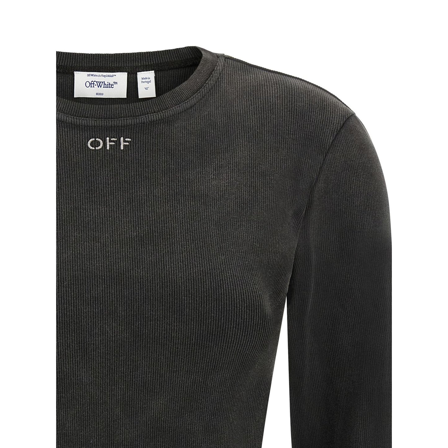 Off-White Black Cotton Sportswear