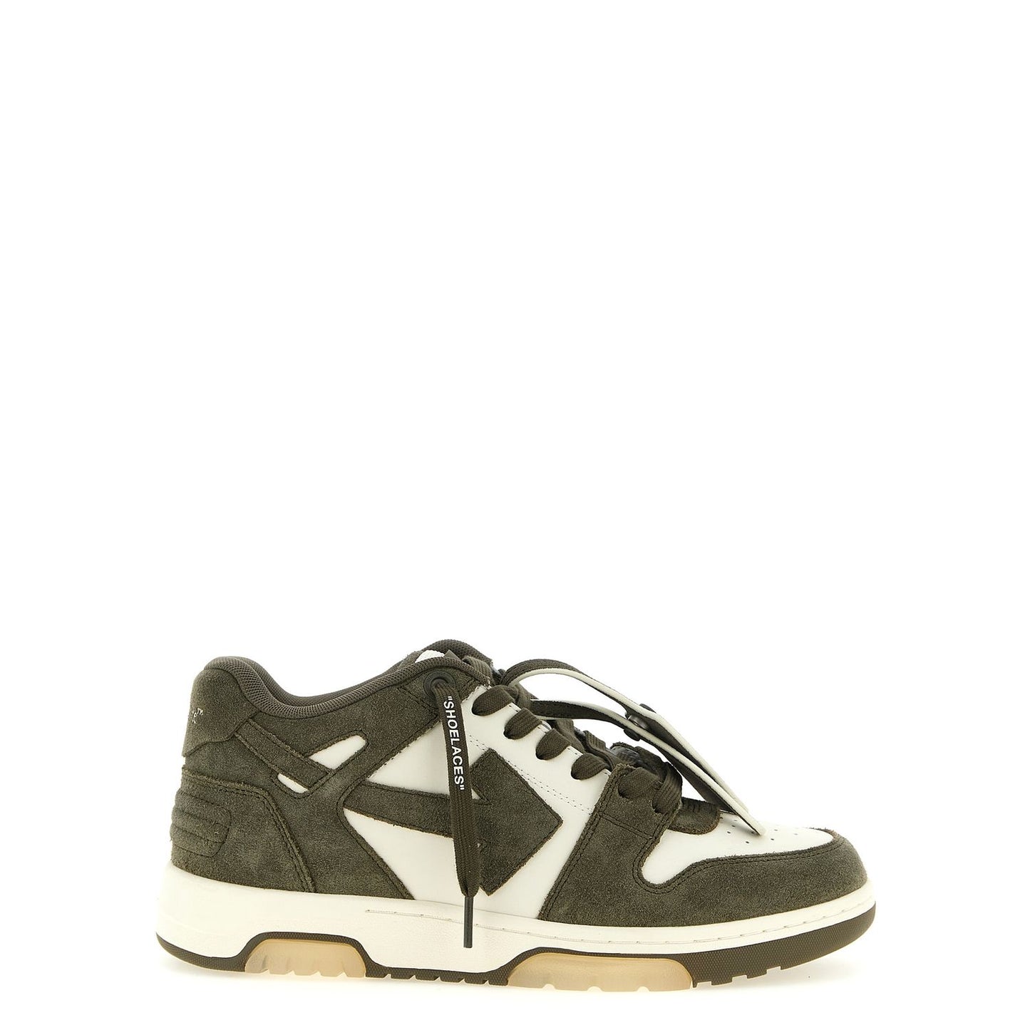 Off-White Bicolor Cowhide Athletic Sneakers