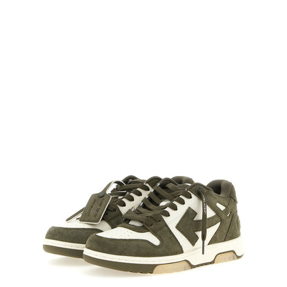 Off-White Bicolor Cowhide Athletic Sneakers