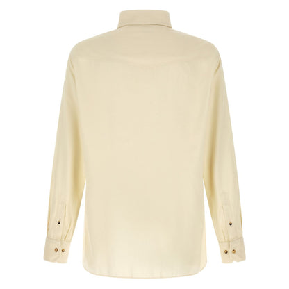 Brunello Cucinelli White Cotton Blouse