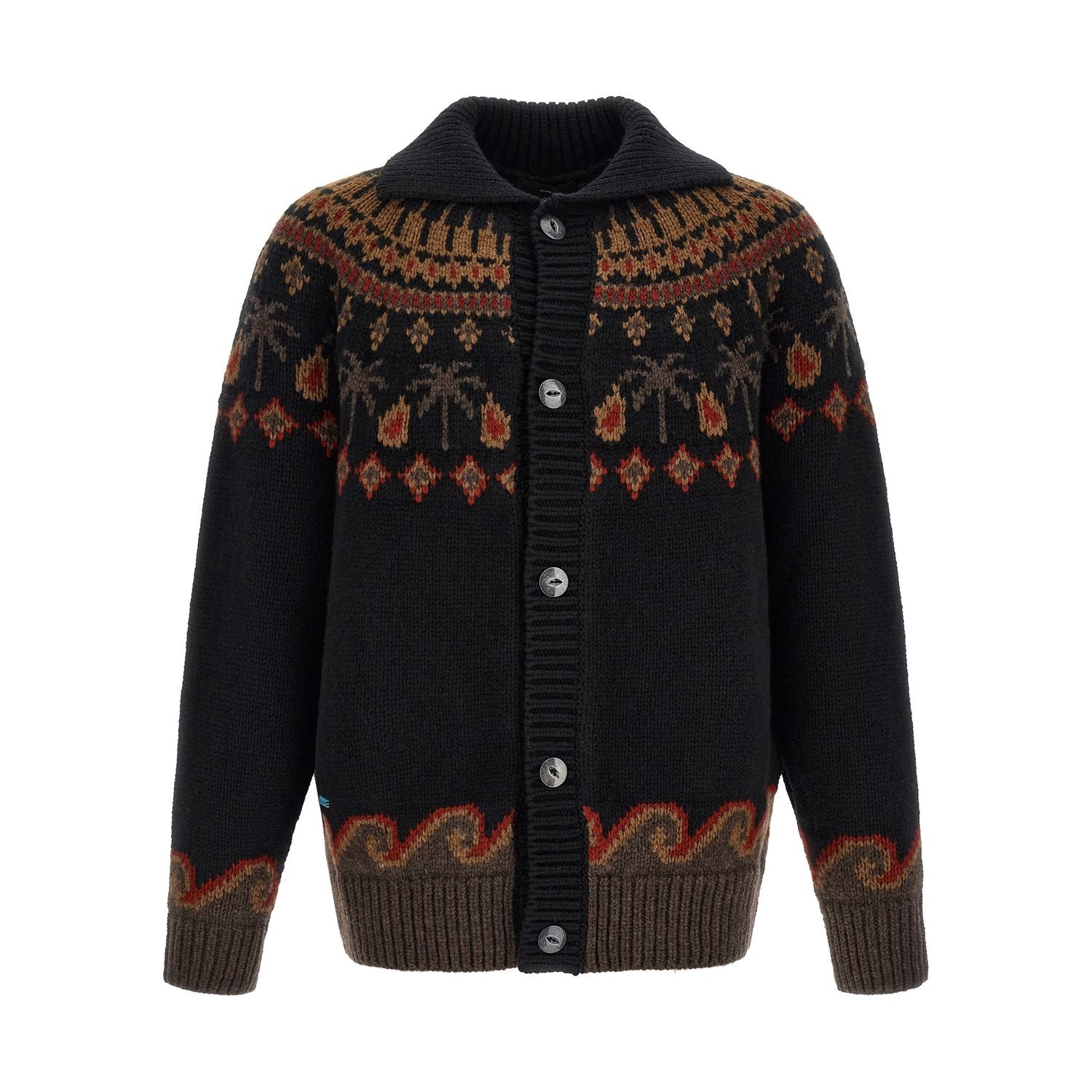 Alanui Black Wool Cardigan