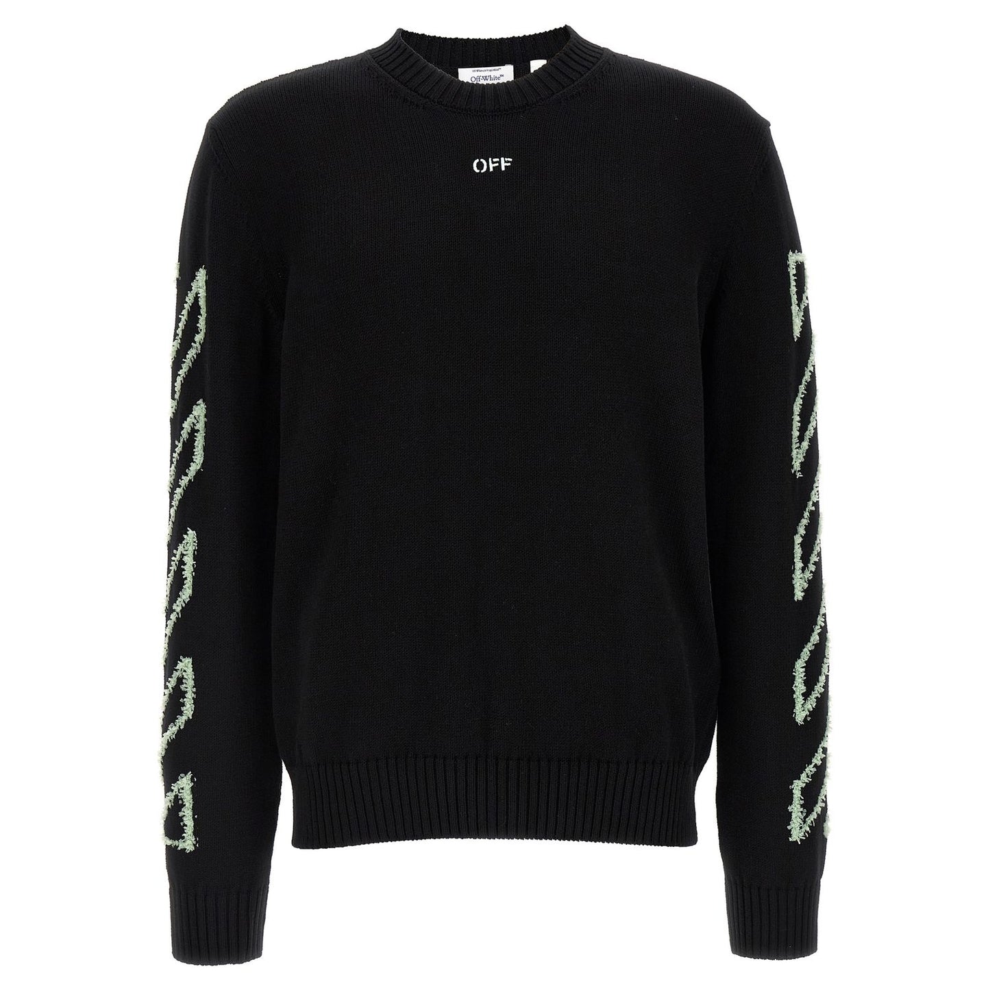 Off-White Black Cotton Cardigan