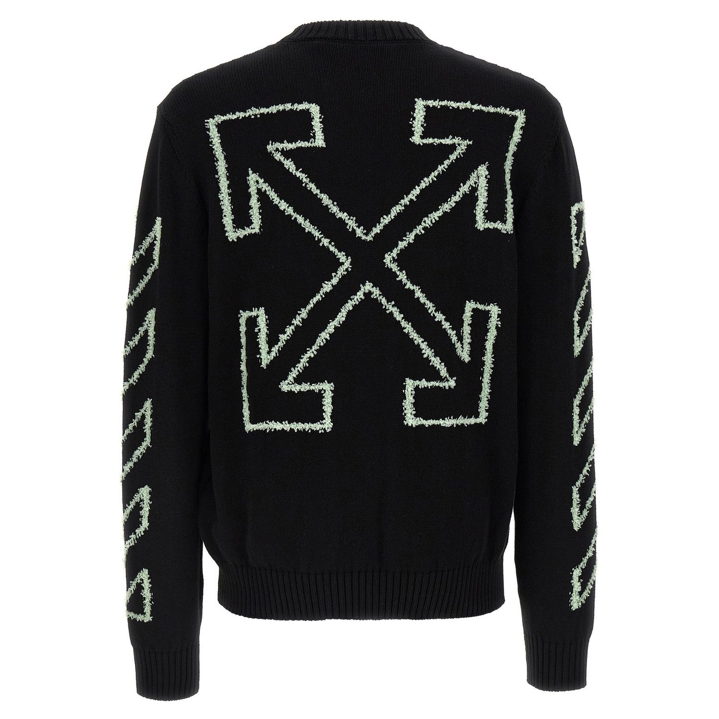 Off-White Black Cotton Cardigan