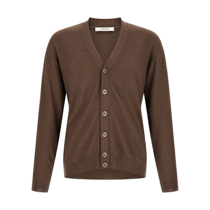 Lemaire Brown Wool Cardigan