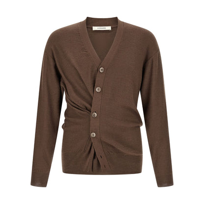 Lemaire Brown Wool Cardigan