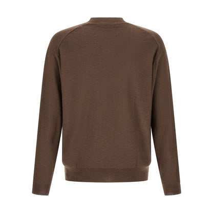 Lemaire Brown Wool Cardigan