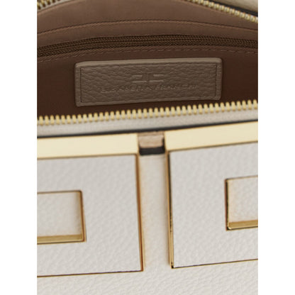 Elisabetta Franchi White Polyester Handbag