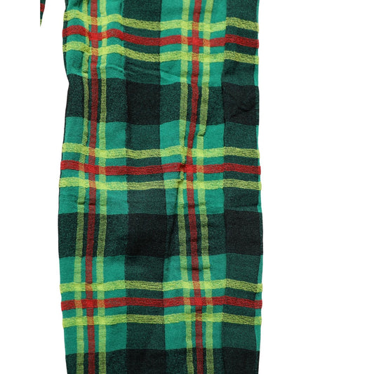 Dolce & Gabbana Multicolor Plaid Tights Stocking Pantyhose Socks