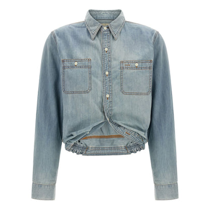R13 Blue Cotton Blouse